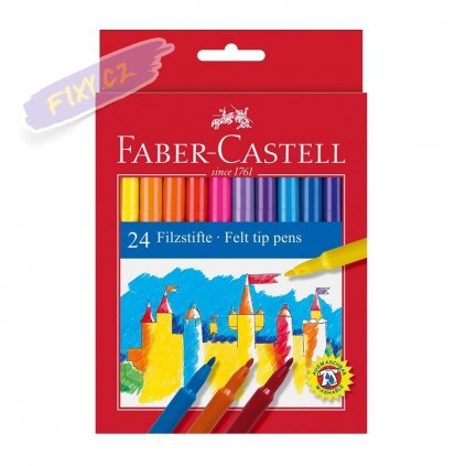17373 1 faber castell skolni fixy set 24ks