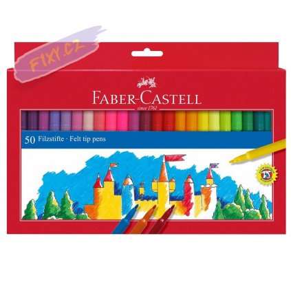 17379 1 faber castell skolni fixy set 50ks