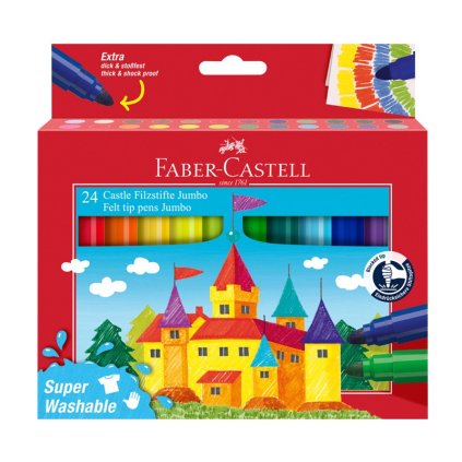 Dětské fixy FABER-CASTELL Jumbo, 24 ks