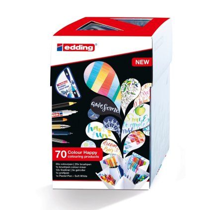 17697 6 sada edding happy set 70ks