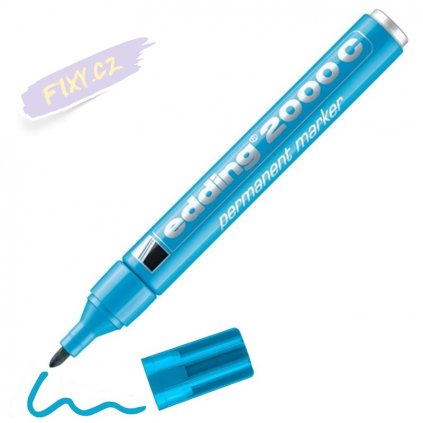 12315 edding2000CPermanentMarker 1.5 3mmBulletTip LightBlue 3000x