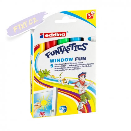 18570 2 edding funtastics window na sklo 5ks