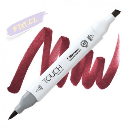 1917 2 r1 wine red touch twin brush marker