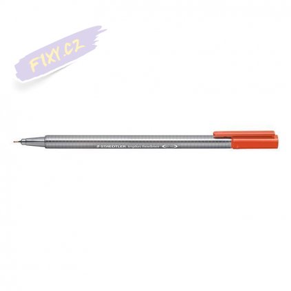 19464 2 liner staedtler triplus 0 3mm scarlet cervena