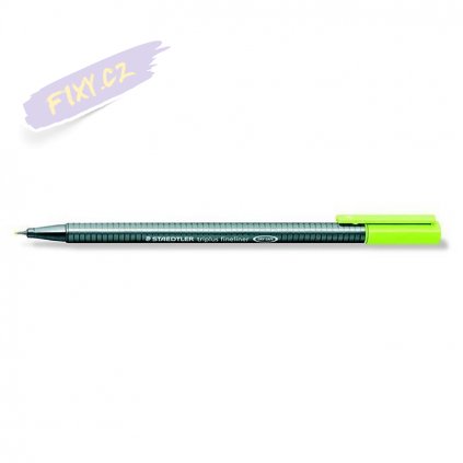 19512 2 liner staedtler triplus 0 3mm limetkove zelena