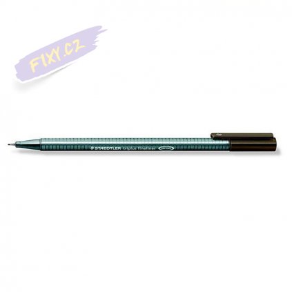 19542 2 liner staedtler triplus 0 3mm tmave hneda