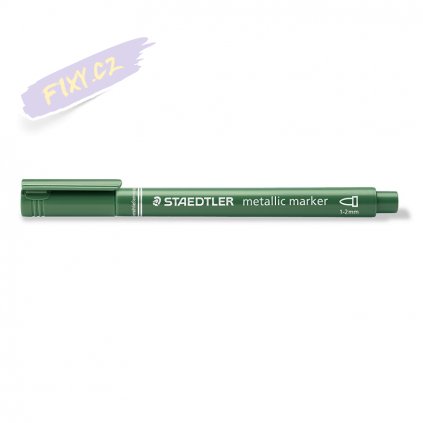 19650 6 metalicky popisovac staedtler zeleny