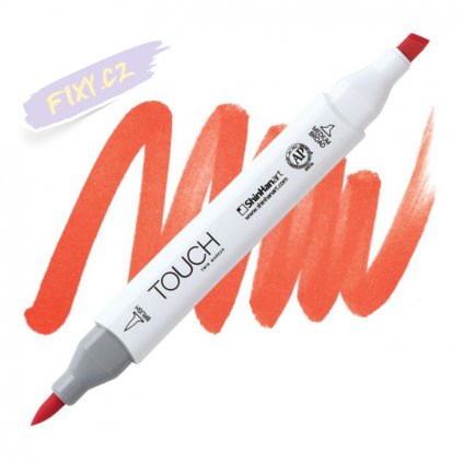 1974 2 r22 french vermilion touch twin brush marker