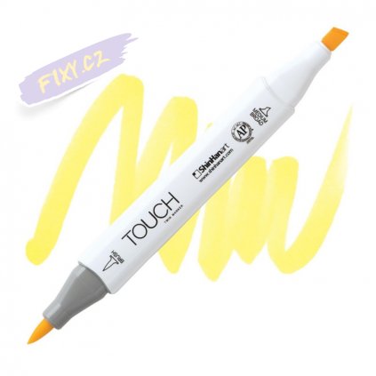 2019 2 y38 pale yellow touch twin brush marker