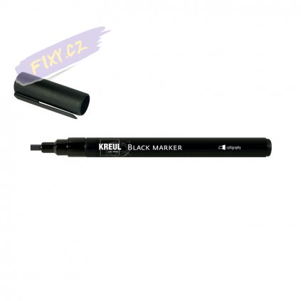 20364 1 popisovac kreul black marker calligraphy cerny