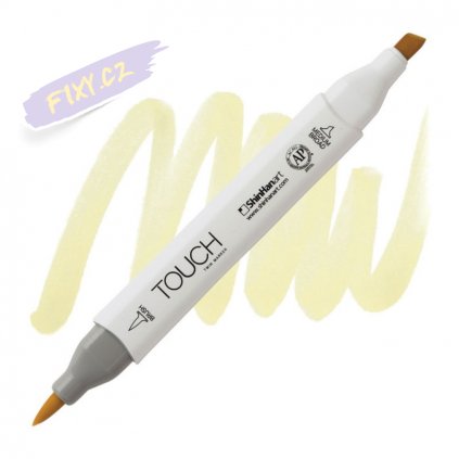 2046 2 y49 pastel green touch twin brush marker