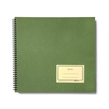 Skicář "Zelenáč" 30x30 cm, 30 bílých listů