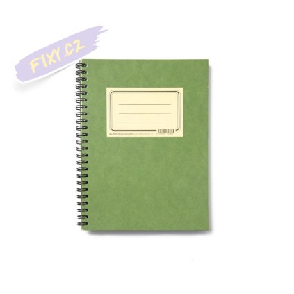 Zápisník "Zelenáč" A5, 50 bílých linko-tečkovaných listů