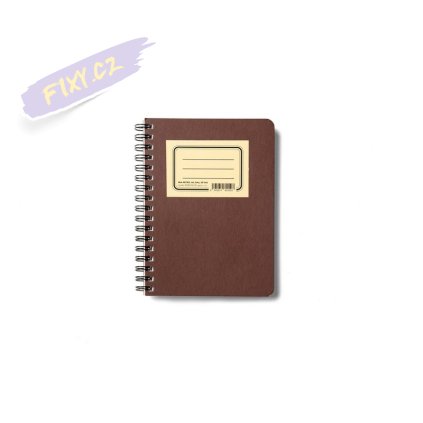 Blok "RETRO" A6, 50 bílých linkovaných listů