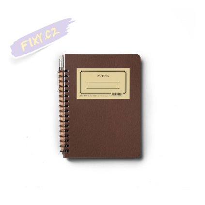 Zápisník "RETRO" B6, 70 bílých linkovaných listů