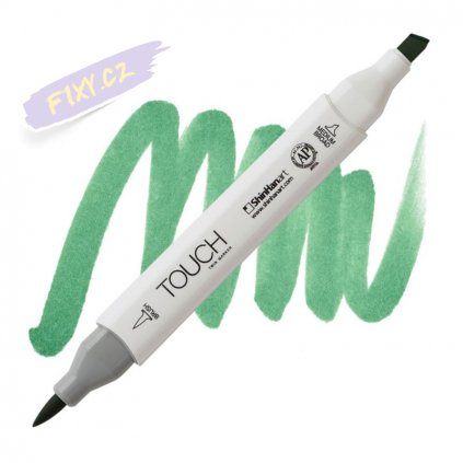 2073 2 g58 mint green light touch twin brush marker