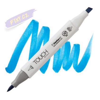 2085 2 b63 cerulean blue touch twin brush marker