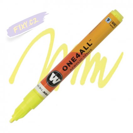 21537 1 molotow akrylovy one4all 127hs fine fluorescent yellow