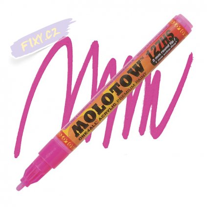 21543 1 molotow akrylovy one4all 127hs fine fluorescent pink