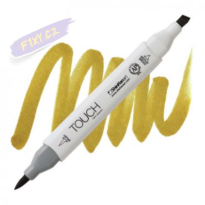 2184 2 br100 walnut touch twin brush marker