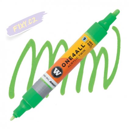 22068 1 molotow akrylovy one4all twin tip fluorescent green