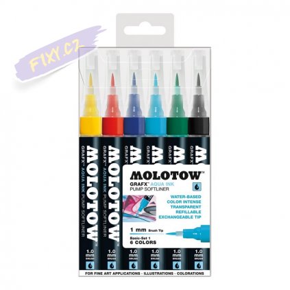 22302 1 molotow akvarelovy grafx aqua ink 6ks zakladni a