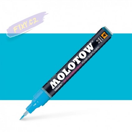 22434 3 molotow lihovy grafx modry uv fluorescent neon brush