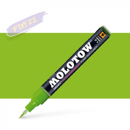 22437 3 molotow lihovy grafx zeleny uv fluorescent neon brush