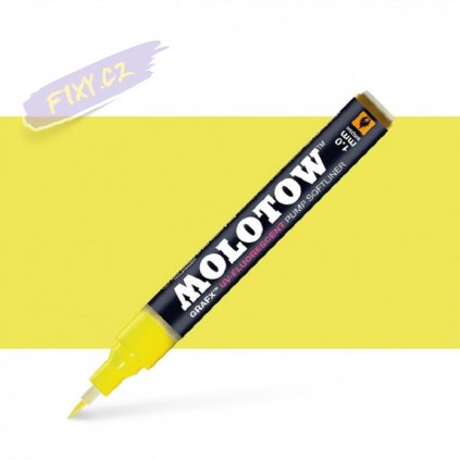 22440 3 molotow lihovy grafx zluty uv fluorescent neon brush