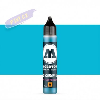 22452 3 molotow refill ink pro lihovy grafx modry uv fluorescent