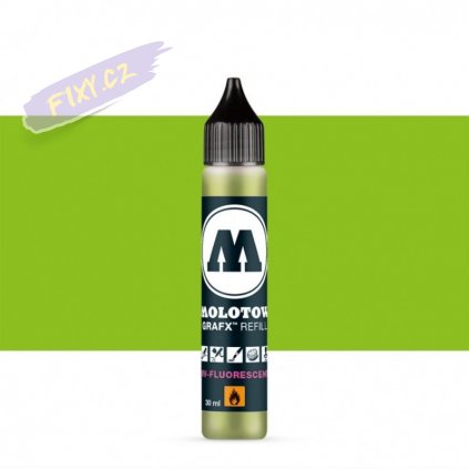 22455 3 molotow refill ink pro lihovy grafx zeleny uv fluorescent