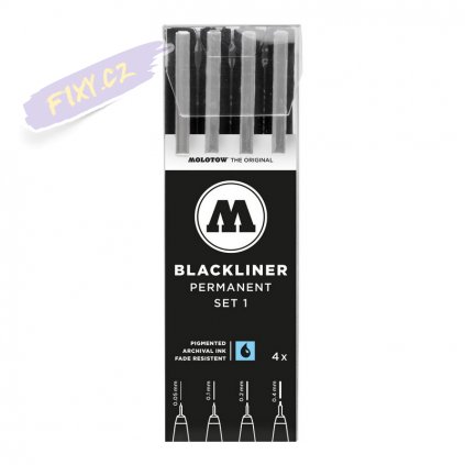 22791 2 molotow liner blackliner cerny 4ks 0 05 0 4mm