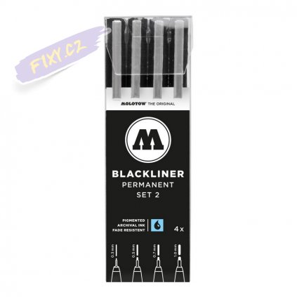 22794 2 molotow liner blackliner cerny 4ks 0 3 1 0mm