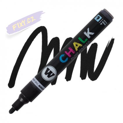 22854 3 molotow kridovy chalk na sklo 4mm cerny