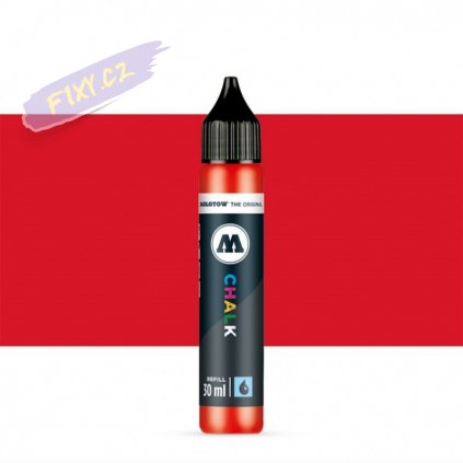 22956 3 molotow refill ink pro kridovy chalk na sklo cerveny