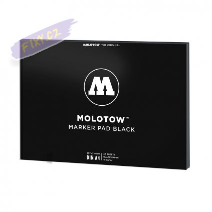 23046 1 molotow basic marker pad a4 cerny 30 listu