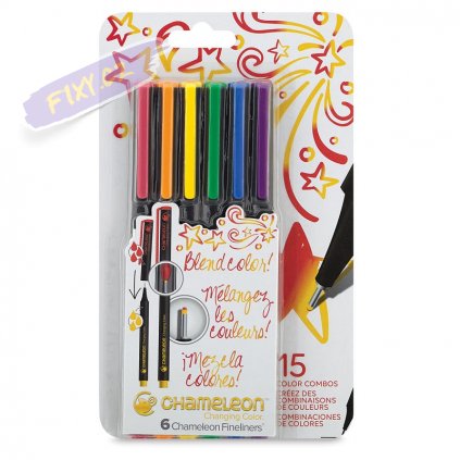 23550 4 chameleon fineliner 6ks zakladni