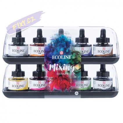 23607 4 ecoline aquarell ink 30ml 10ks zakladni