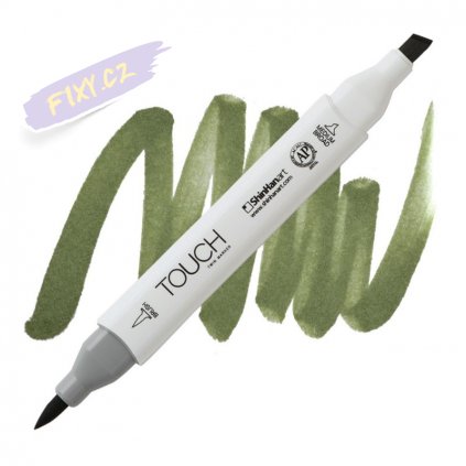 2361 2 gy231 seaweed green touch twin brush marker