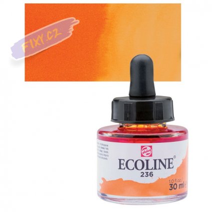 23637 4 ecoline aquarell ink 30ml 237 deep orange