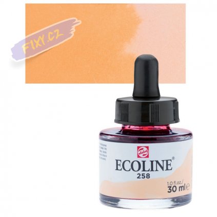 23643 4 ecoline aquarell ink 30ml 258 apricot