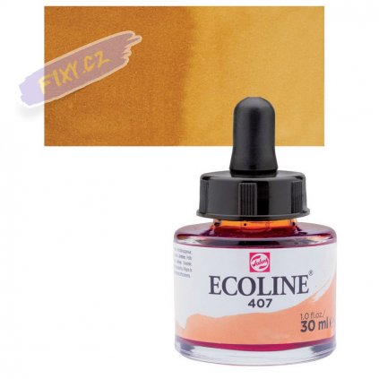 23676 4 ecoline aquarell ink 30ml 407 deep ochre