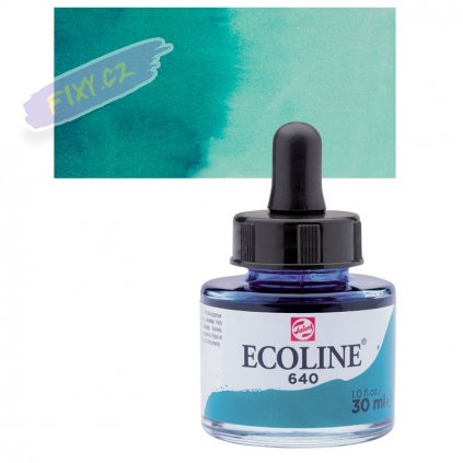 23742 4 ecoline aquarell ink 30ml 640 bluish green