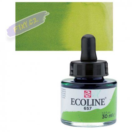 23751 4 ecoline aquarell ink 30ml 657 bronze green