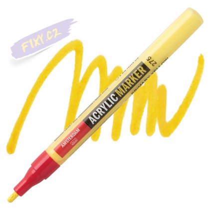 23817 2 amsterdam acrylic marker 2mm 275 primary yellow