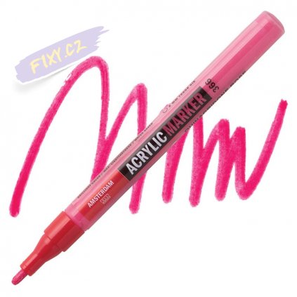 23826 2 amsterdam acrylic marker 2mm 366 quinacridone red