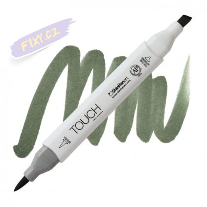 2382 2 g241 grayish green deep touch twin brush marker