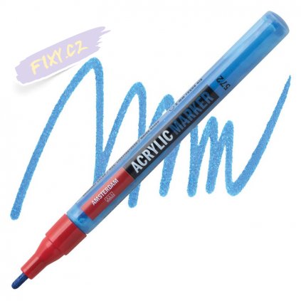 23856 2 amsterdam acrylic marker 2mm 572 primary cyan