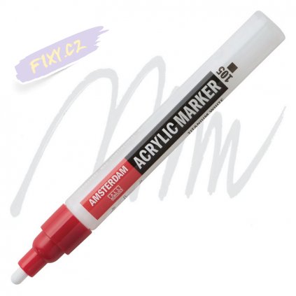 23886 2 amsterdam acrylic marker 4mm 105 titanium white