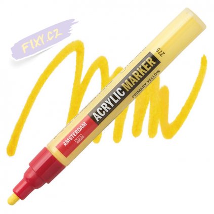 23910 2 amsterdam acrylic marker 4mm 275 primary yellow